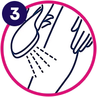 Paso 3: retirar y enjuagar